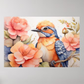 Geschenk für den Vogelflora-Vogel Poster (Vorne)