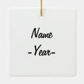 Geschenk für die Augenärztin - gestrichen Keramikornament (Rückseite)