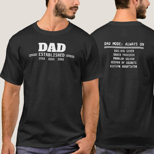 Geschenk für die Begründung der Vaterschaft durch T-Shirt