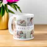 Geschenk für die beste Foto-Collage der Nonna je F Kaffeetasse<br><div class="desc">Zeigen Sie Ihrer phantastischen Nonna, wie wunderbar und liebenswert sie ist mit unserer stilvollen "Best Nonna Ever" Custom 8 Foto Collage Tasse. Das Design zeichnet sich durch "Best Nonna Ever" in einem stilvollen, violetten Typografie-Design aus und ist mit 8 eigenen Fotos für die ganze Familie abgestimmt. Großartiges Geschenk für Oma,...</div>