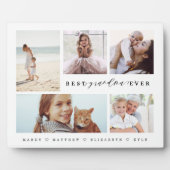 Geschenk für die beste Foto-Collage der Oma-Famili Fotoplatte (Vorderseite)