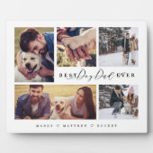 Geschenk für die beste Foto-Collage für Hunde-Vate Fotoplatte (Vorderseite)