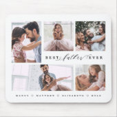 Geschenk für die beste Foto-Collage für Väter und  Mousepad (Vorne)