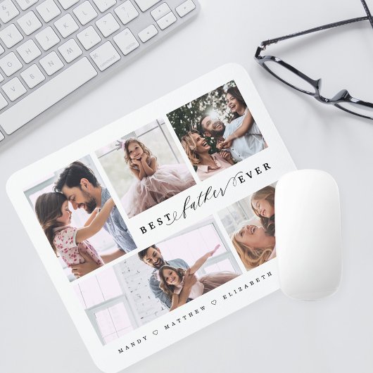Geschenk für die beste Foto-Collage für Väter und  Mousepad