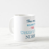 Geschenk für die beste Krankenschwester Kaffeetasse (Vorderseite Links)