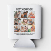 Geschenk für die beste Mama je FotoCollage Dosenkühler (Rückseite)