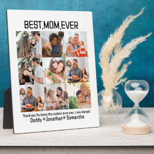Geschenk für die beste Mama je FotoCollage Fotoplatte