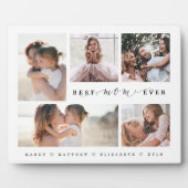 Geschenk für die beste Mama je FotoCollage Fotoplatte (Vorderseite)