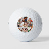 Geschenk für die beste Mama je FotoCollage Golfball (Vorderseite)