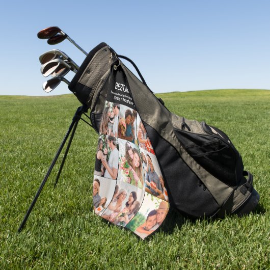 Geschenk für die beste Mama je FotoCollage Golfhandtuch (Gras)