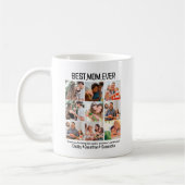 Geschenk für die beste Mama je FotoCollage Kaffeetasse (Links)