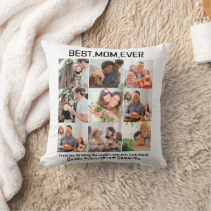 Geschenk für die beste Mama je FotoCollage Kissen