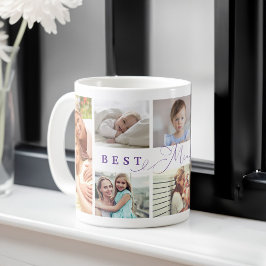 Geschenk für die beste Mini-je-Familie Foto Collag Kaffeetasse