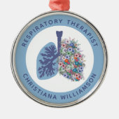 Geschenk für die blorale Lunge Ornament Aus Metall (Vorne)