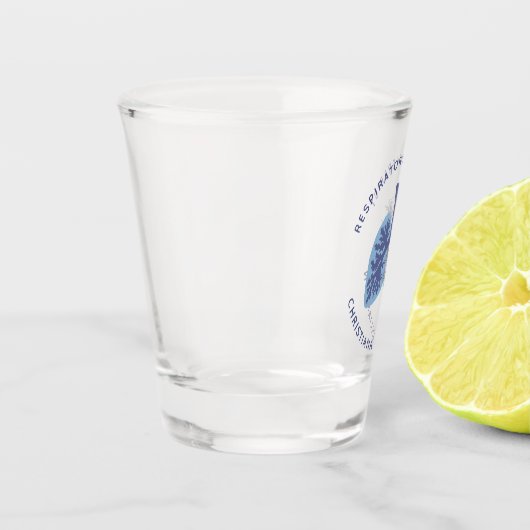 Geschenk für die blorale Lunge Schnapsglas (Links)