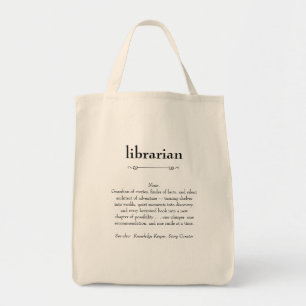 Geschenk für die Definition von Bibliotheken Tragetasche