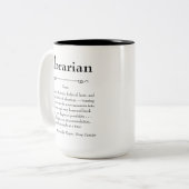 Geschenk für die Definition von Bibliotheken Zweifarbige Tasse (Vorderseite Links)