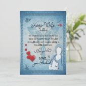 Geschenk für die Ehefrau| Schreiben von Husband an Einladung (Stehend Vorderseite)