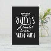 Geschenk für die erste große Tante - Große Tanten Dankeskarte (Stehend Vorderseite)