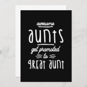 Geschenk für die erste große Tante - Große Tanten Dankeskarte (Vorne/Hinten)