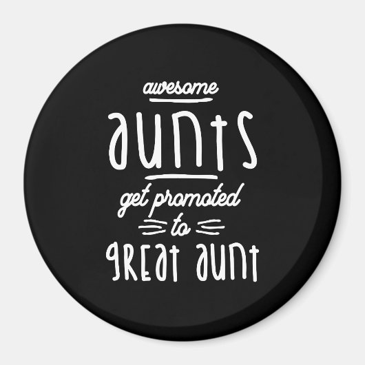 Geschenk für die erste große Tante - Große Tanten Magnet (Vorne)