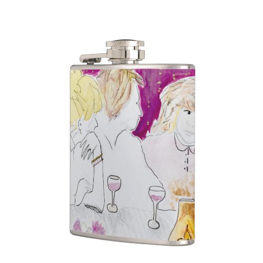 Geschenk für die Freundinnen Flachmann (Links)