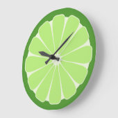 Geschenk für die Limone Slice Wall Große Wanduhr (Winkel)