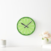 Geschenk für die Limone Slice Wall Runde Wanduhr (Zuhause)