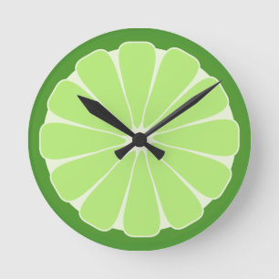 Geschenk für die Limone Slice Wall Runde Wanduhr