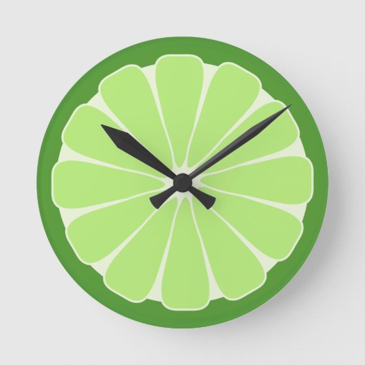 Geschenk für die Limone Slice Wall Runde Wanduhr (Vorderseite)