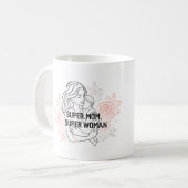 Geschenk für die Mama Gestaltung der Mama mit Baby Kaffeetasse (Vorderseite Links)