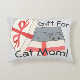 Geschenk für die Mama von Katzen Dekokissen