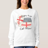 Geschenk für die Mama von Katzen Sweatshirt (Vorderseite)