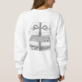 Geschenk für die Mama von Katzen Sweatshirt (Rückseite)