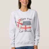 Geschenk für die Mama von Katzen Sweatshirt (Vorderseite)