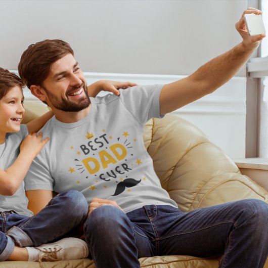 Geschenk für die moderne Typografie Bester Vater j T-Shirt