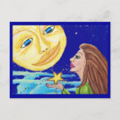 Geschenk für die Mondpostkarte Postkarte (Vorderseite)