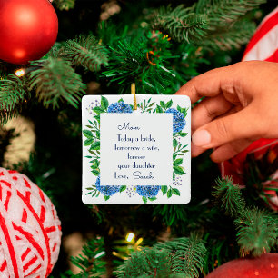Geschenk für die Mutter der Braut von der Braut Keramikornament