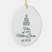 Geschenk für die Mutter des Bräutigams, individuel Keramik Ornament (Rechts)