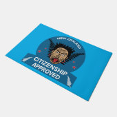 Geschenk für die neuseeländische Staatsbürgerschaf Fußmatte (Schrägansicht)