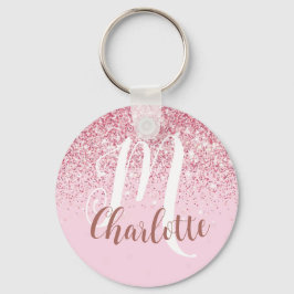 Geschenk für die Nichte, um rot zu sein Rosa Glitz Schlüsselanhänger