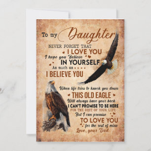 Geschenk für die Tochter Brief an meine Tochter Einladung