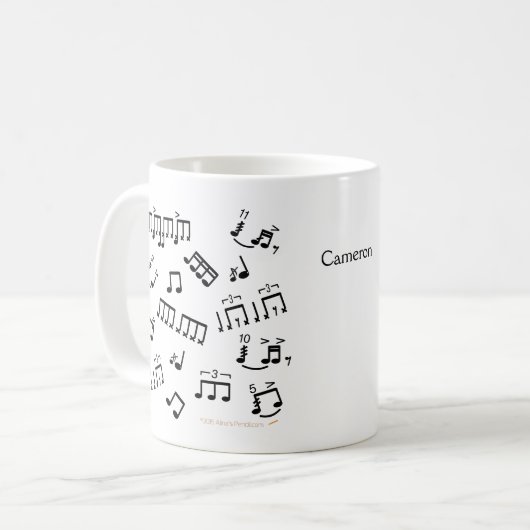 Geschenk für Drummer Coffee Tasse Drums Musical No (Vorderseite Links)