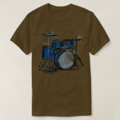 Geschenk für Drummer Zeichnend Trommeln T-Shirt