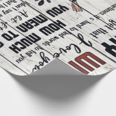 Geschenk für Ehefrau | Zu meiner Ehefrau Liebesbri Geschenkpapier (Ecke)