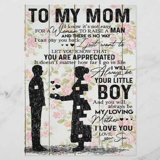 Geschenk für Ehefrau | Zu meiner Ehefrau Liebesbri Menükarte (Rückseite)