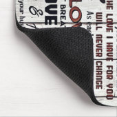 Geschenk für Ehefrau | Zu meiner Ehefrau Liebesbri Mousepad (Ecke)