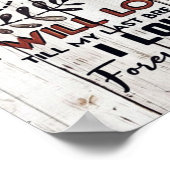 Geschenk für Ehefrau | Zu meiner Ehefrau Liebesbri Poster (Ecke)