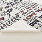 Geschenk für Ehefrau | Zu meiner Ehefrau Liebesbri Sherpadecke (3/4)