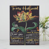 Geschenk für Ehemann | Bestes Geschenk für den Man Menükarte (Stehend Vorderseite)